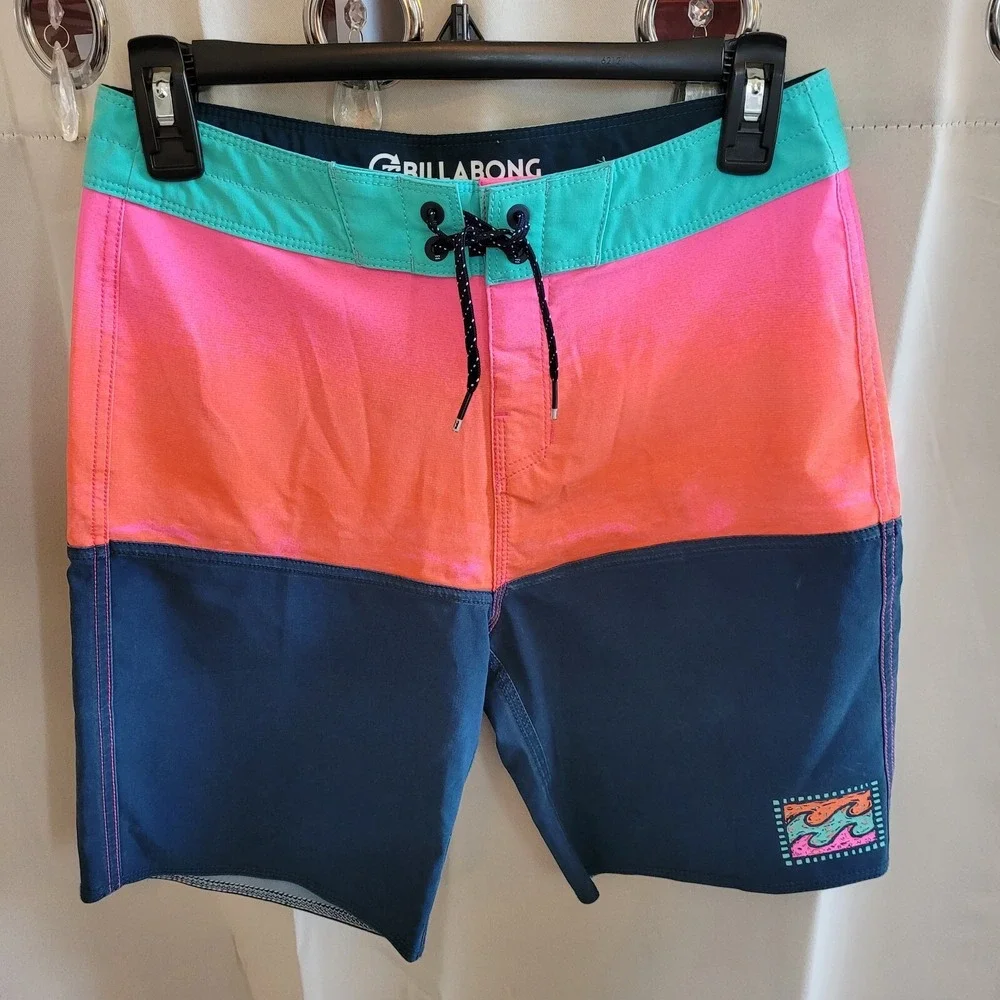 Billabong Recycler 50 PRO Boardshorts Boys Size 27 Swim‎ Shorts Surfer 16387